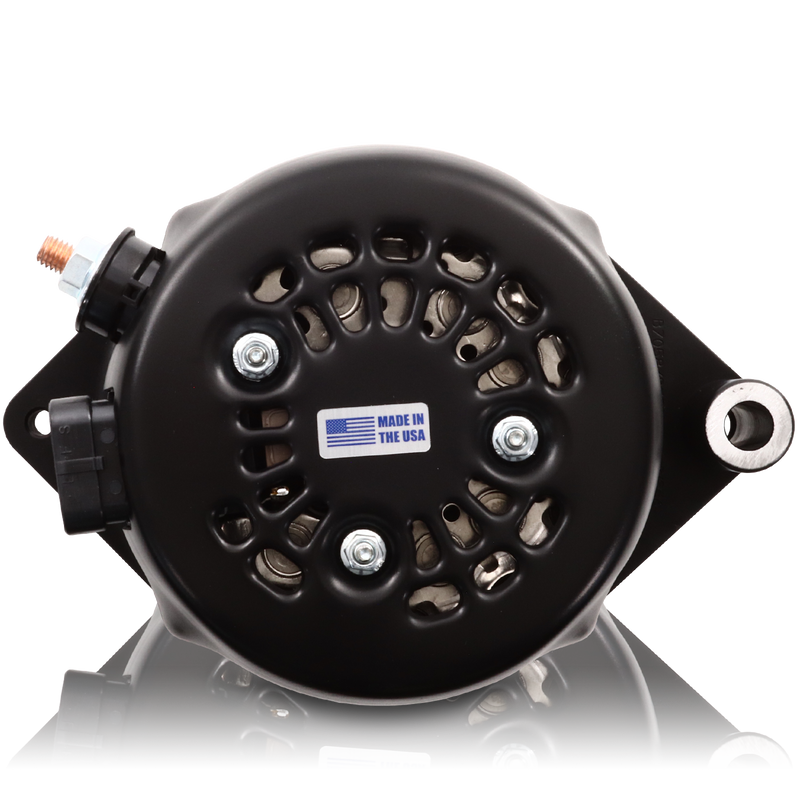 S Series Billet 240A racing alt - 6/12 Ford 6S  - Black