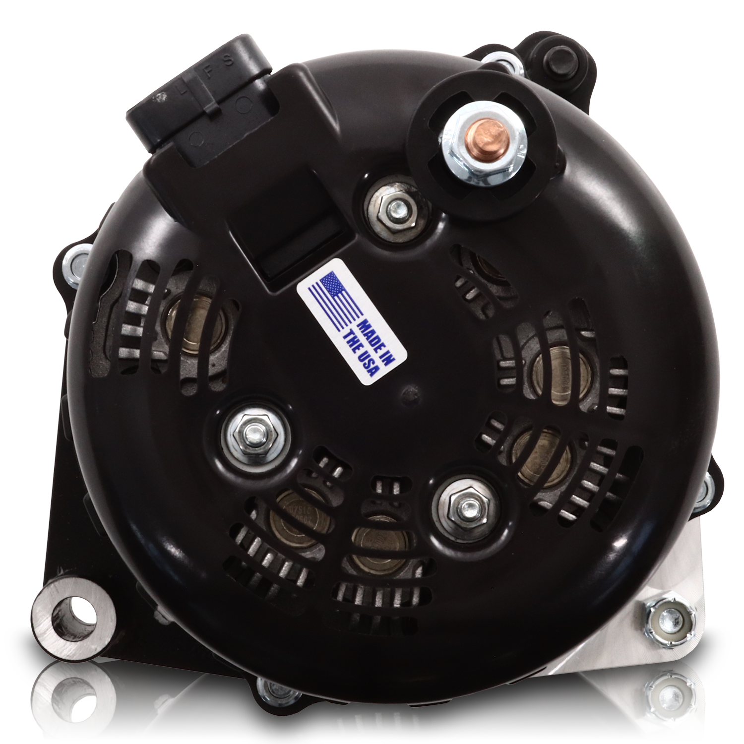 400 amp Elite series alternator for 88-95 GM Truck - Black