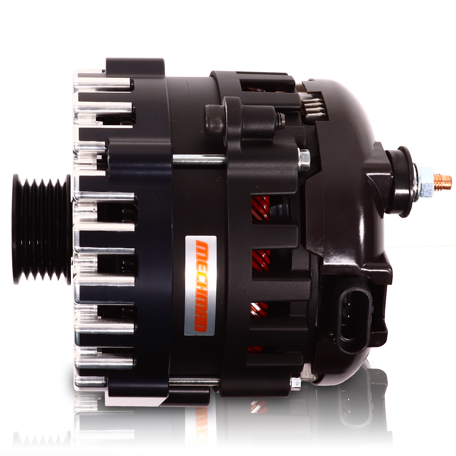 400 amp Elite series alternator for 88-95 GM Truck - Black