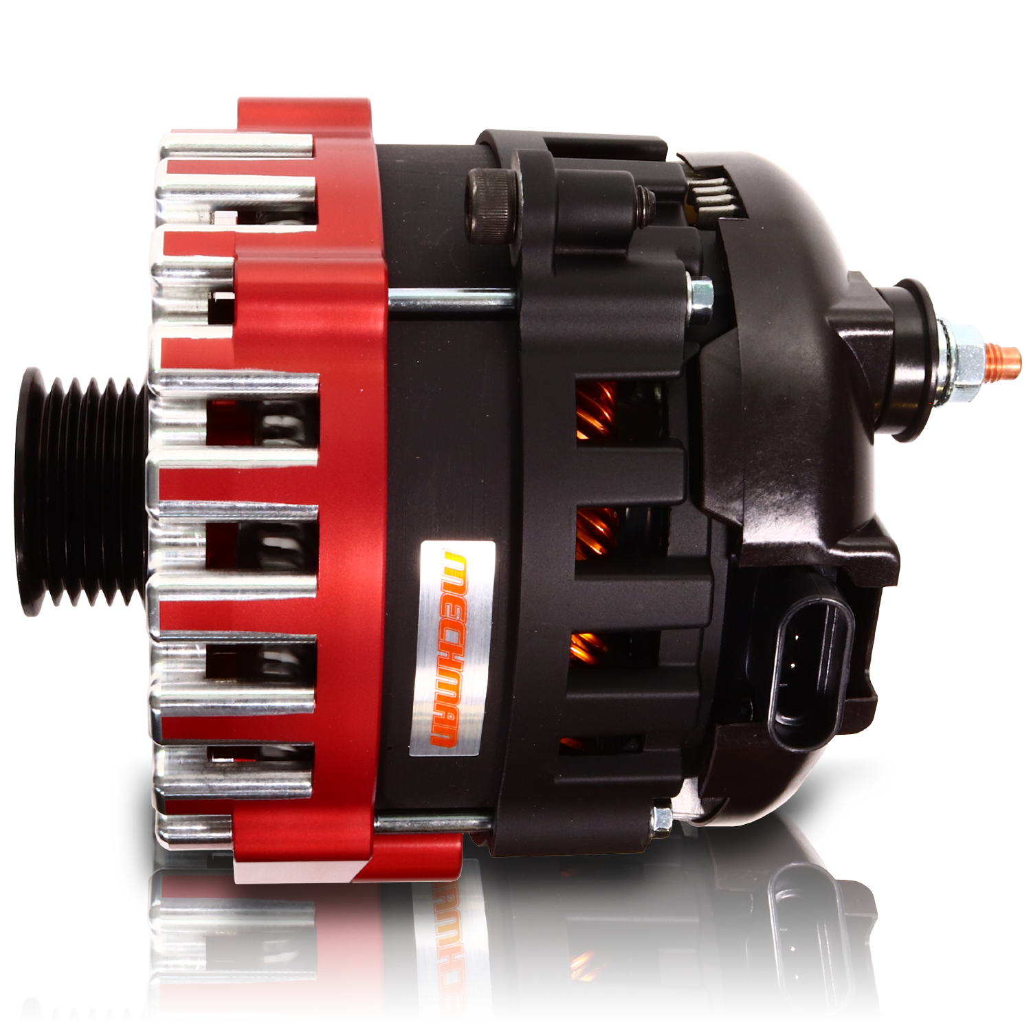 400 amp Elite series alternator for 88-95 GM Truck (Red)