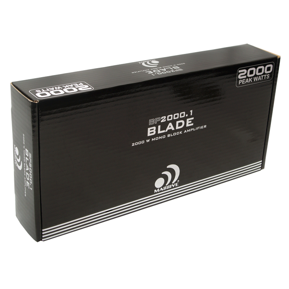 BP2000.1 - 1000 WATTS RMS X 1 @ 1 OHM DIGITAL MONO AMPLIFIER by Massive Audio®