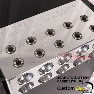 CES (Custom Electric Service) 70AH LTO BATTERY CASED LITHIUM 10 SPOT TERMINALS ACTIVELY BALANCED