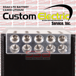 CES (Custom Electric Service) 70AH LTO BATTERY CASED LITHIUM 10 SPOT TERMINALS ACTIVELY BALANCED