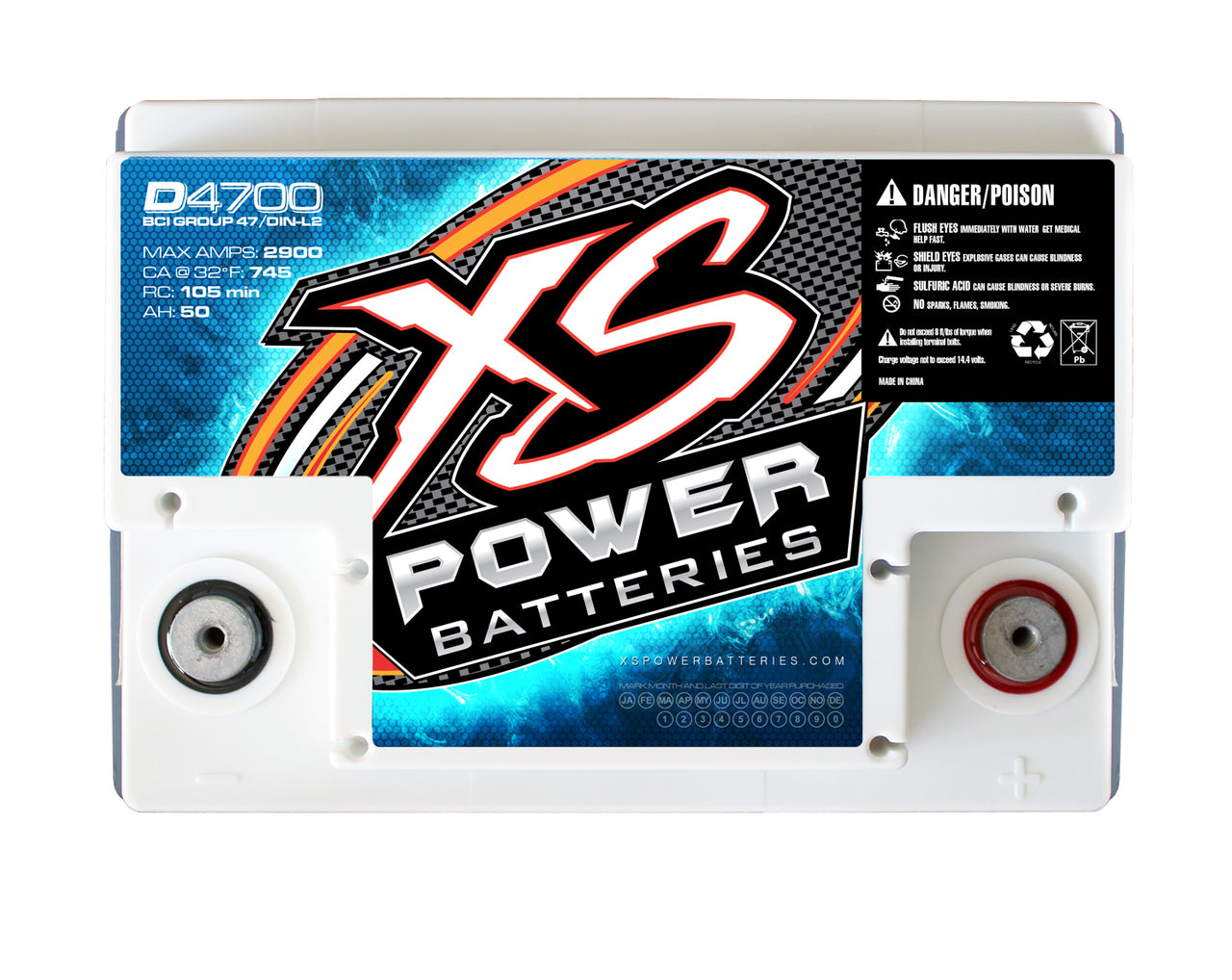 XS Power D4700 AGM Battery