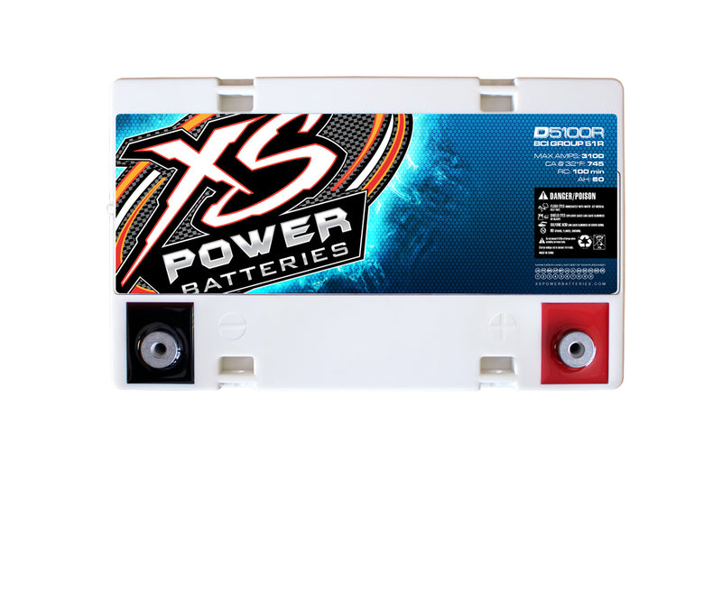 XS POWER D5100R 12V AGM Battery, Max Amps 3100A - 3000W