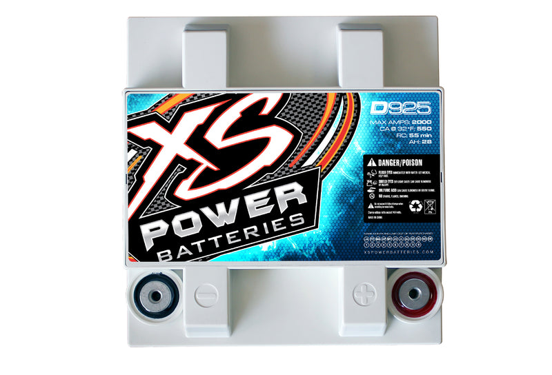 XS Power D925 12V AGM Battery, Max Amps 2000A - 2000W