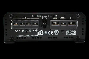 EX2 - 240w RMS 2 Channel Amplifier by Massive Audio®