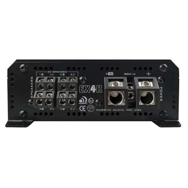 EX4R - 800w RMS 4 Channel Mega Amplifier by Massive Audio®