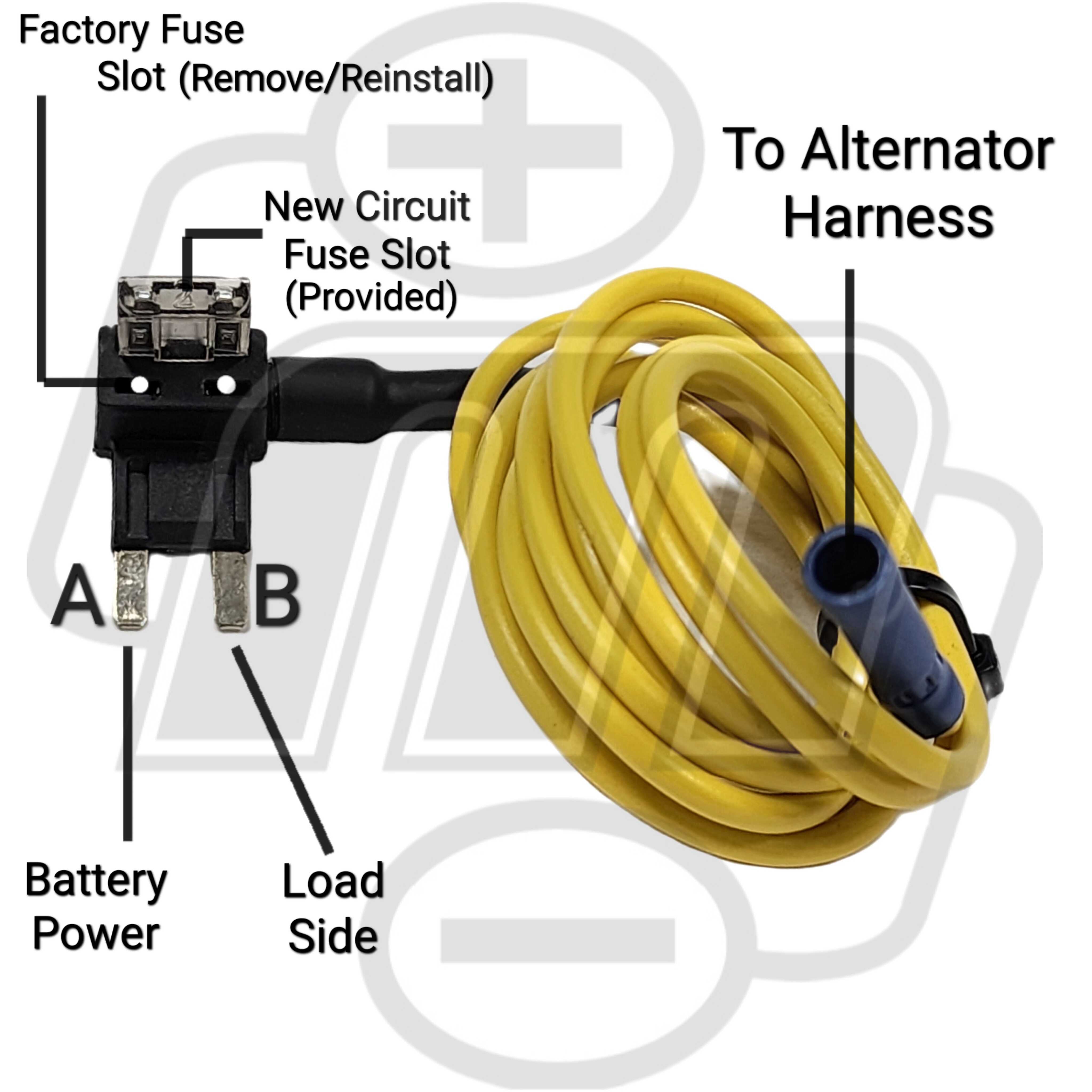 FT101 MINI Fuse Tap (Includes 2-amp fuse and 4' wire extension)