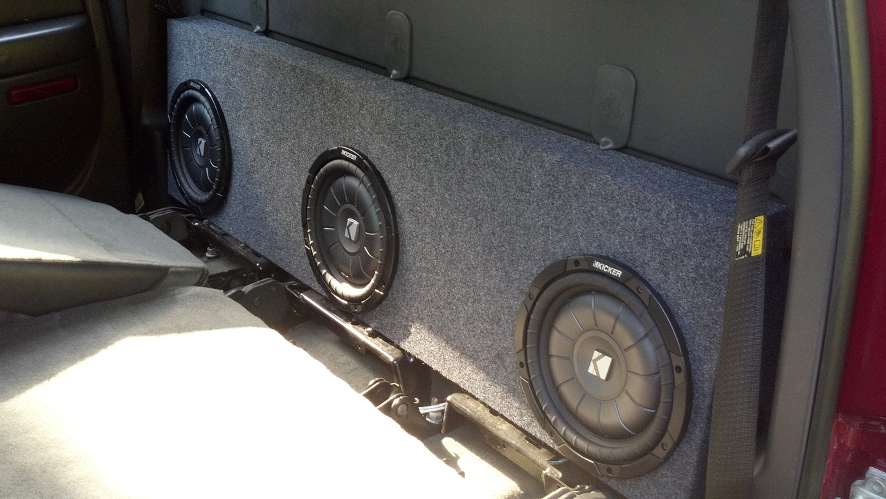 Triple Subwoofer box 2001-2006 GM Sierra 1500 Crew SoundOffAudio