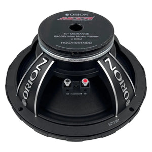 Orion HCCA1054NDC - 10 inch 4 Ohm Dust Cap Midrange Speaker 550 Watts RMS