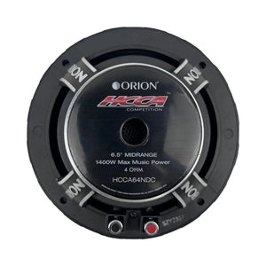 Orion HCCA64NDC - 6.5 inch 4 Ohm Dust Cap Midrange Speaker 350 Watts RMS