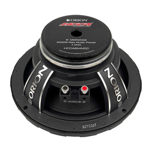 Orion HCCA854NDC - 8 inch 4 Ohm Dust Cap Midrange Speaker 500 Watts RMS