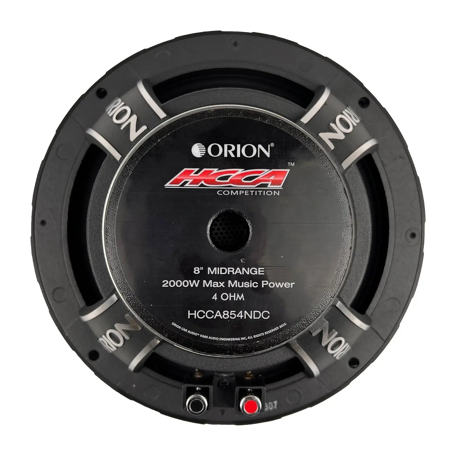 Orion HCCA854NDC - 8 inch 4 Ohm Dust Cap Midrange Speaker 500 Watts RMS