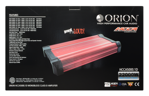 ORION HCCA5000.1DSPLX HCCA Series 5000W RMS 1-Channel Class-D Amplifier