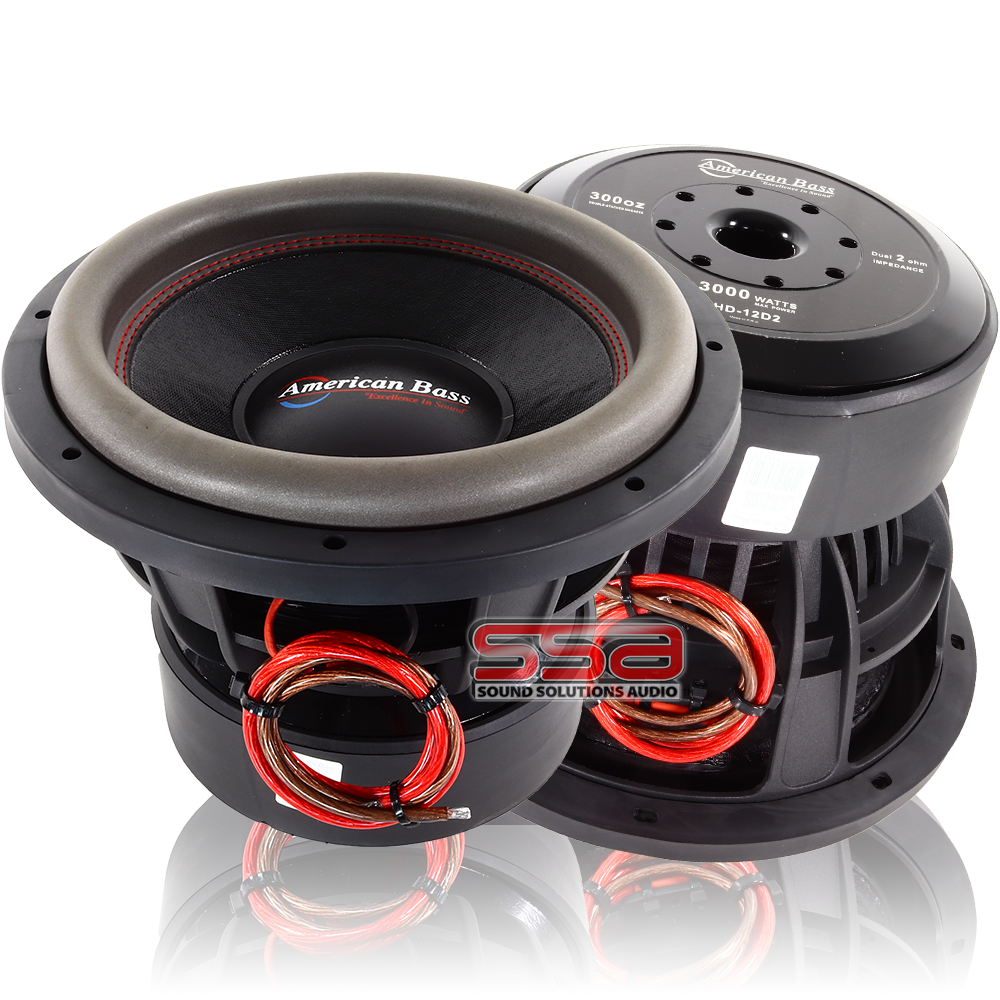 American Bass HD 18 Inch 2000w RMS DVC Subwoofer