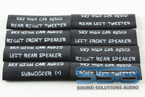 Left Front Speaker Heat Shrink (Pack of 25) - Sky High Car Audio