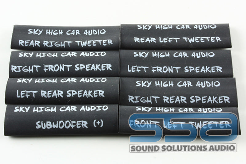 Right Rear Speaker Heat Shrink (Pack of 25) - Sky High Car Audio