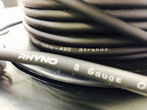 RHYNO 8 AWG OFC Power Cable - 100ft Spool