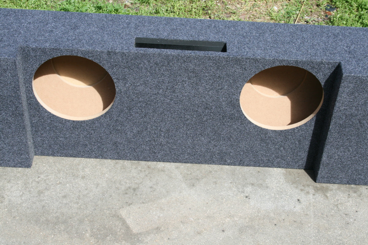 PORTED Dual Sub box 2007-2014 GM SIERRA CREW DUAL SUB BOX