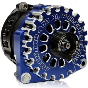 400 amp Elite series alternator for 88-95 GM Truck (Dark Blue)