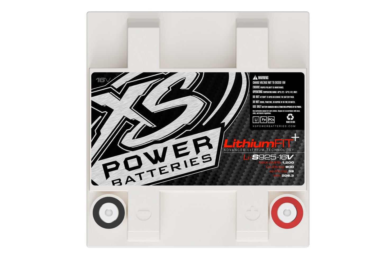 Li-S925-16 XS Power 16VDC Lithium Racing Battery 1440A 15.6Ah