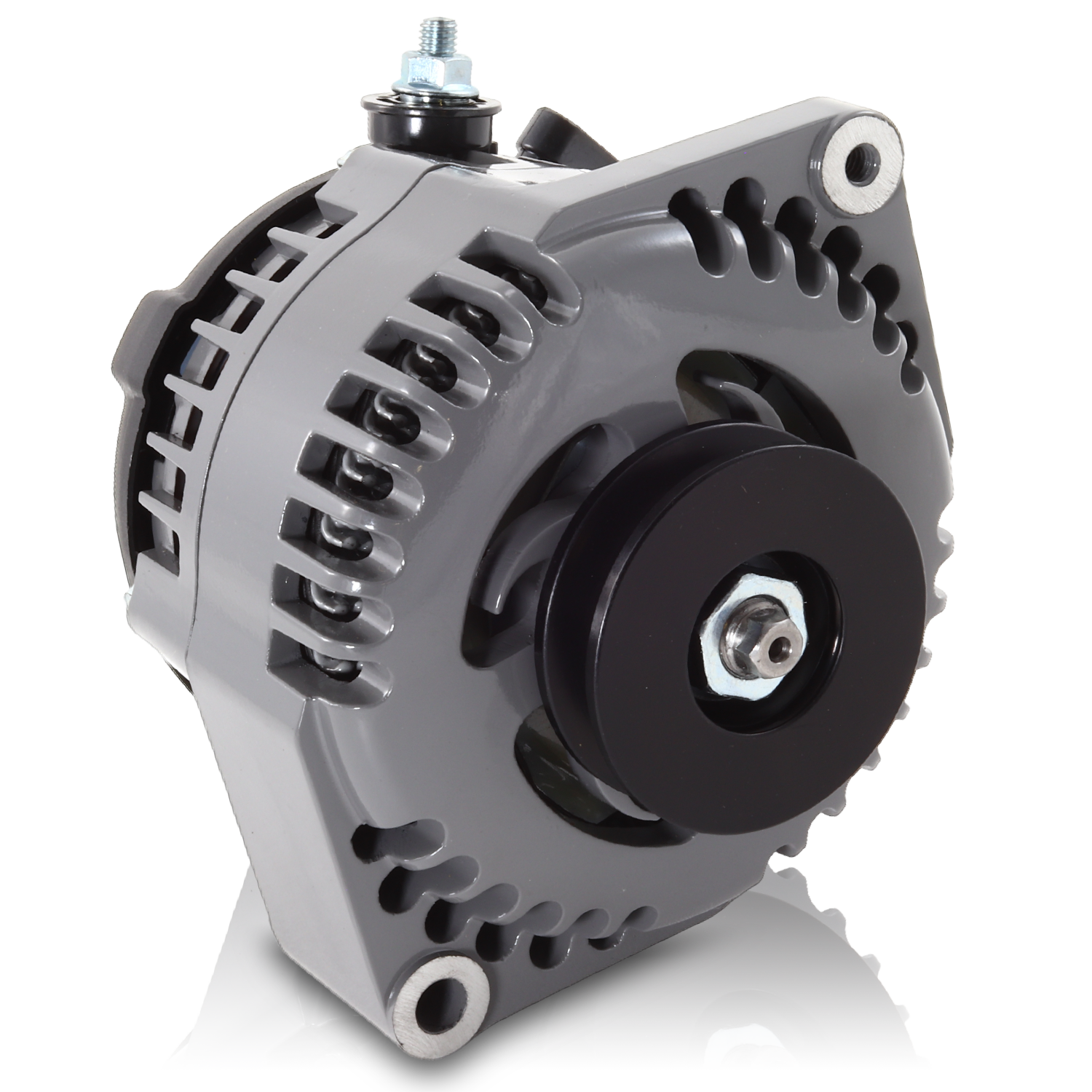 Marine 170 amp high output alternator for Ski / Wake Board Boats with 12SI 6.61 inch bolt pattern - V-Belt Pulley