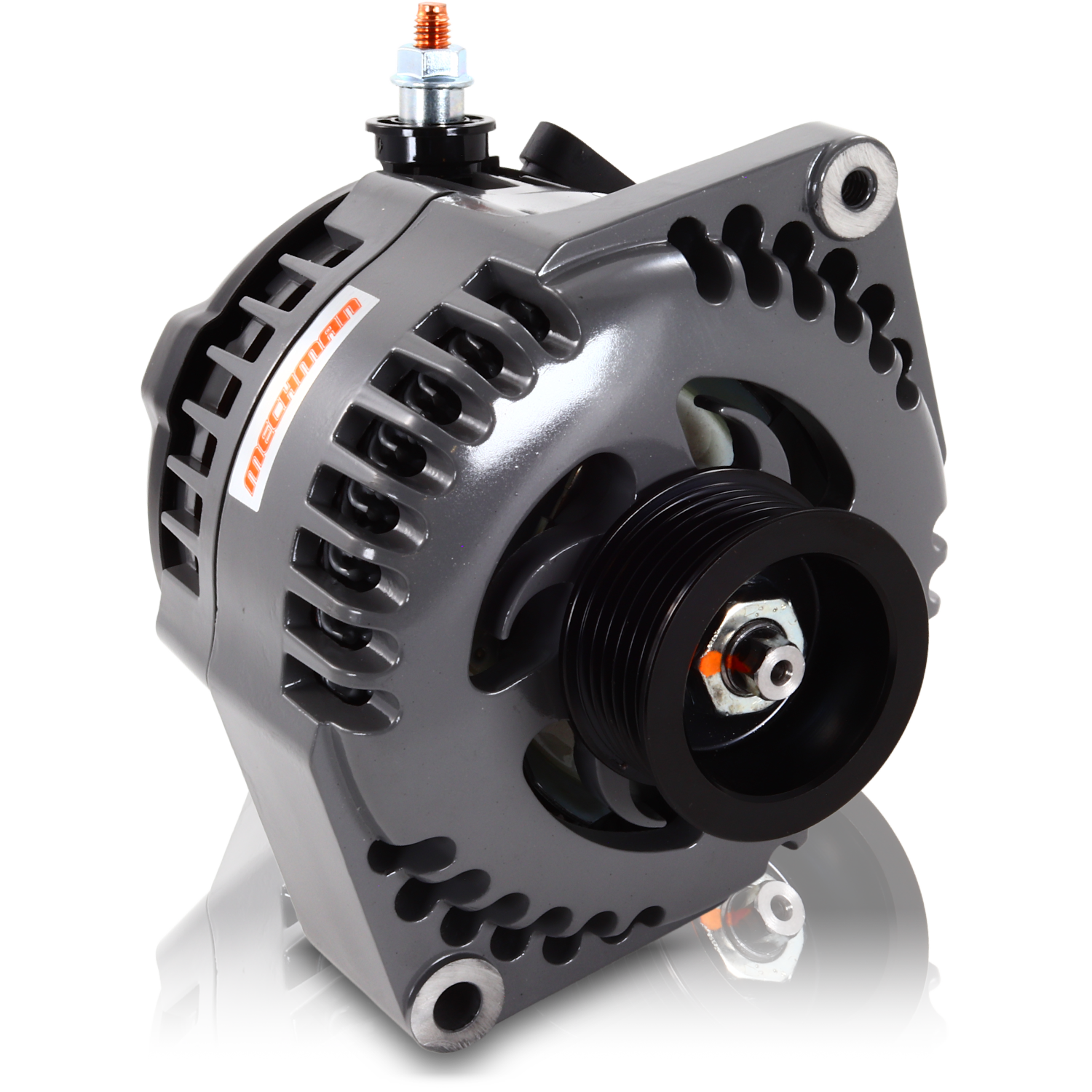 Marine 170 amp high output alternator for Ski / Wake Board Boats with 12SI 6.61 inch bolt pattern 6-Grove Serpentine Pulley