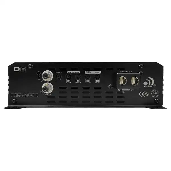 Massive Audio D6 - 3,000 Watts RMS Mono Block Amplifier (Micro Mega Full Range)