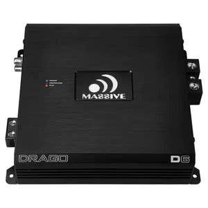 Massive Audio D6 - 3,000 Watts RMS Mono Block Amplifier (Micro Mega Full Range)