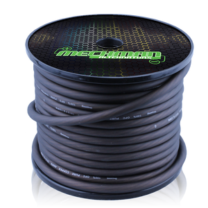 Mechman 8 AWG Black OFC pure copper power cable - 150ft Spool