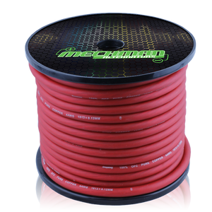 Mechman 8 AWG Red OFC pure copper power cable - 150ft Spool