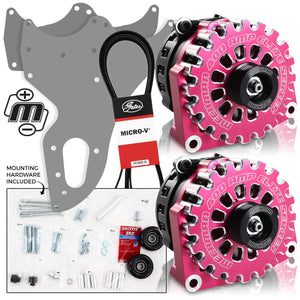 Mechman 800 Amp Pink Dual Alternator Kit for 1999 - 2004 GM Trucks