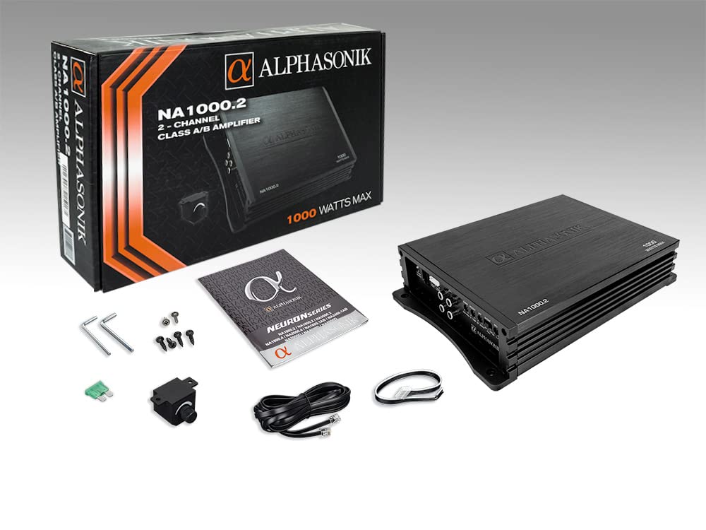 Alphasonik NA1000.2 2-Channel Class A/B Amplifier