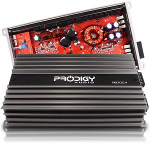 NB300.4 1200 Watt 4 Channel Amplifier by Prodigy Audio™