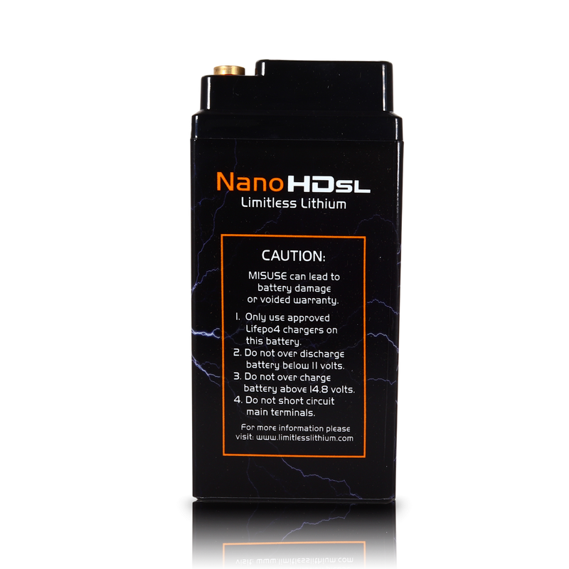 Nano -HD SL 12AH Motorcycle / Power sports Battery (BCI 20 Case)