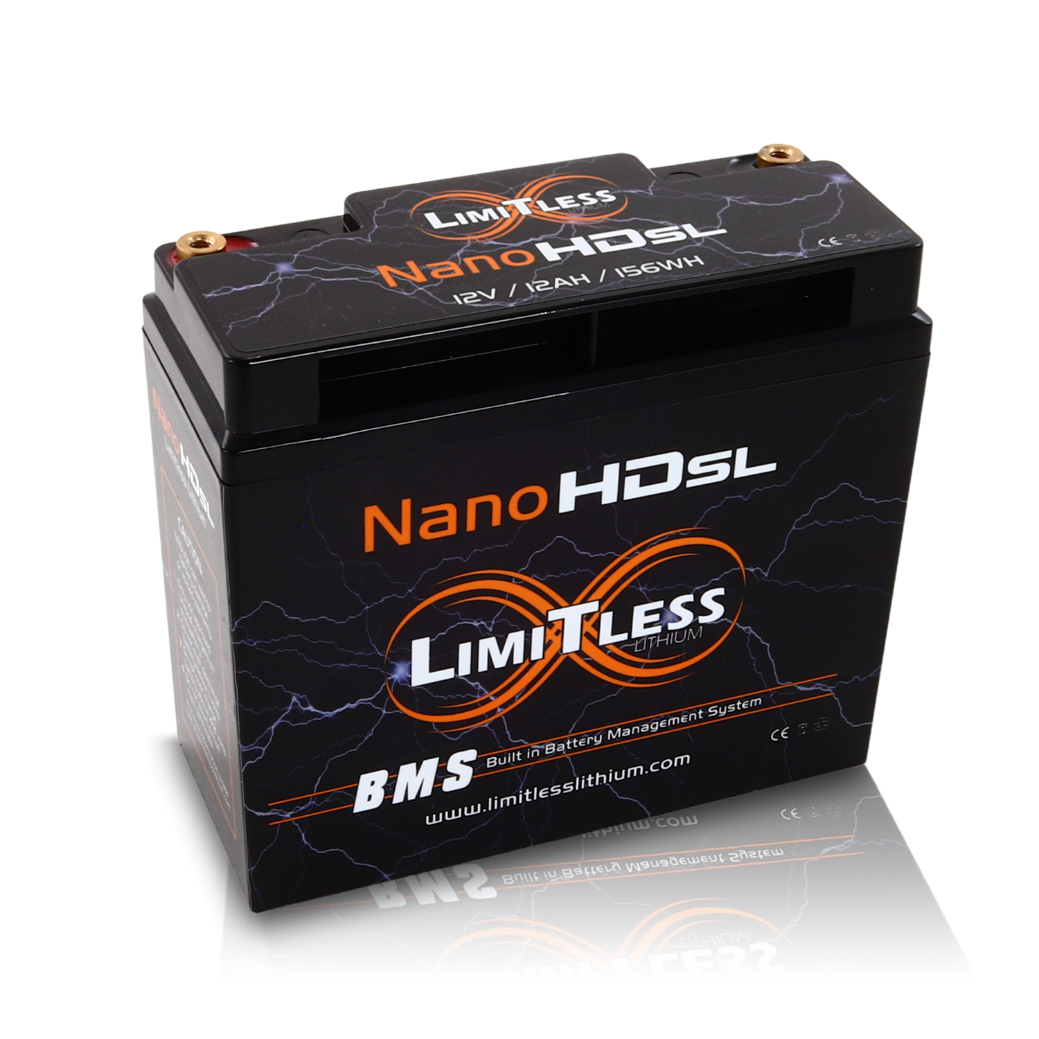 Nano -HD SL 12AH Motorcycle / Power sports Battery (BCI 20 Case)