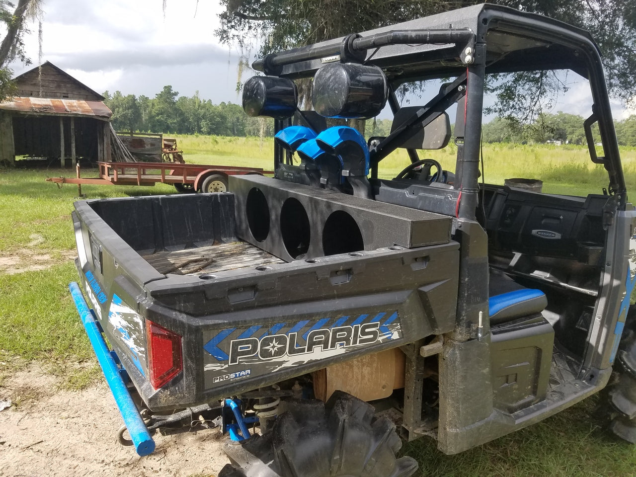 POLARIS RANGER BED BOX.. SEALED SUBWOOFER BOX