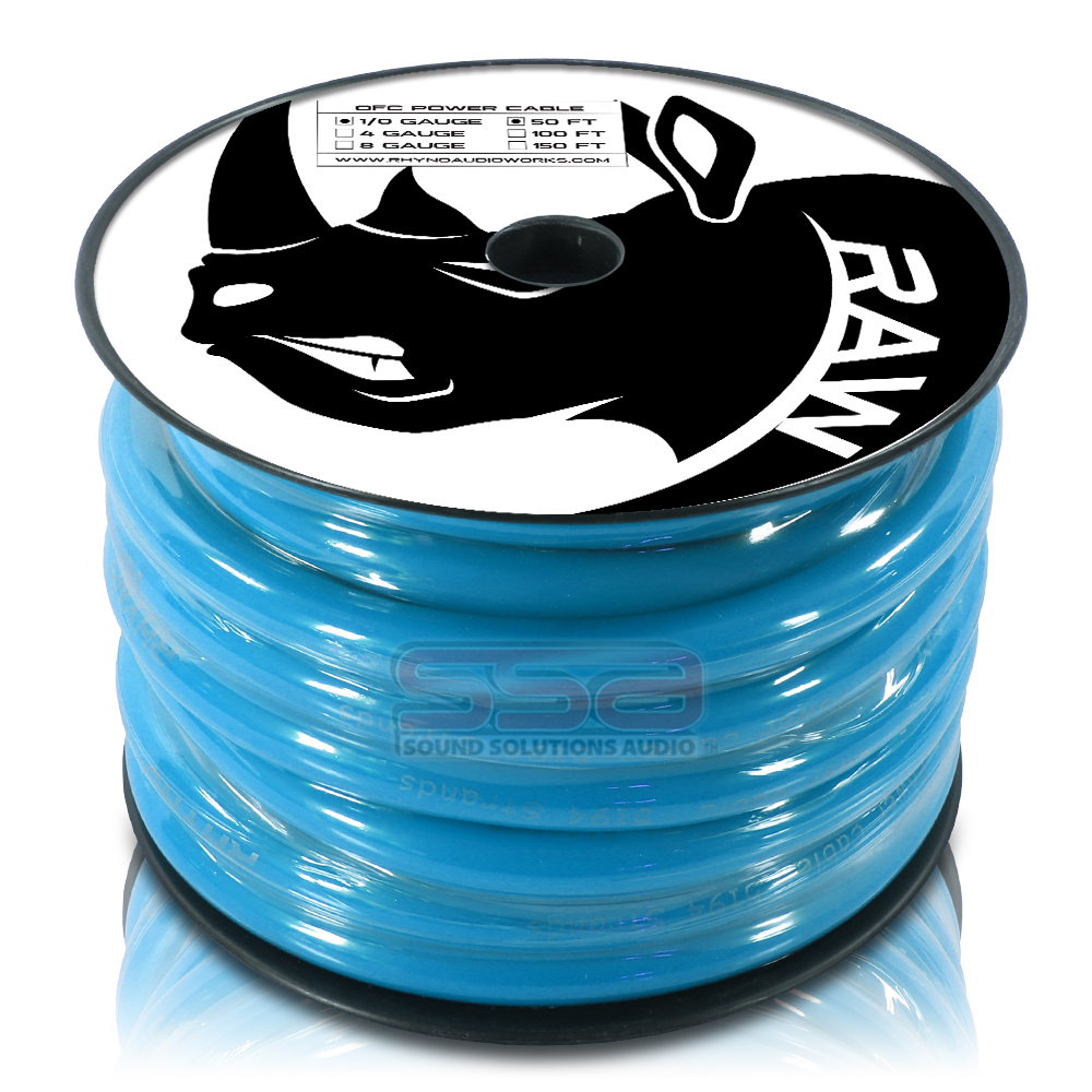 RHYNO 1/0 AWG By The Foot Twisted OFC Power Cable