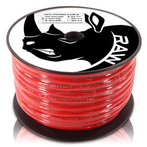 RHYNO 4 AWG Twisted OFC Power Cable - 100ft Spool