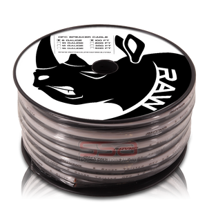 RHYNO 8 AWG Speaker Wire Twisted OFC 100ft Spool