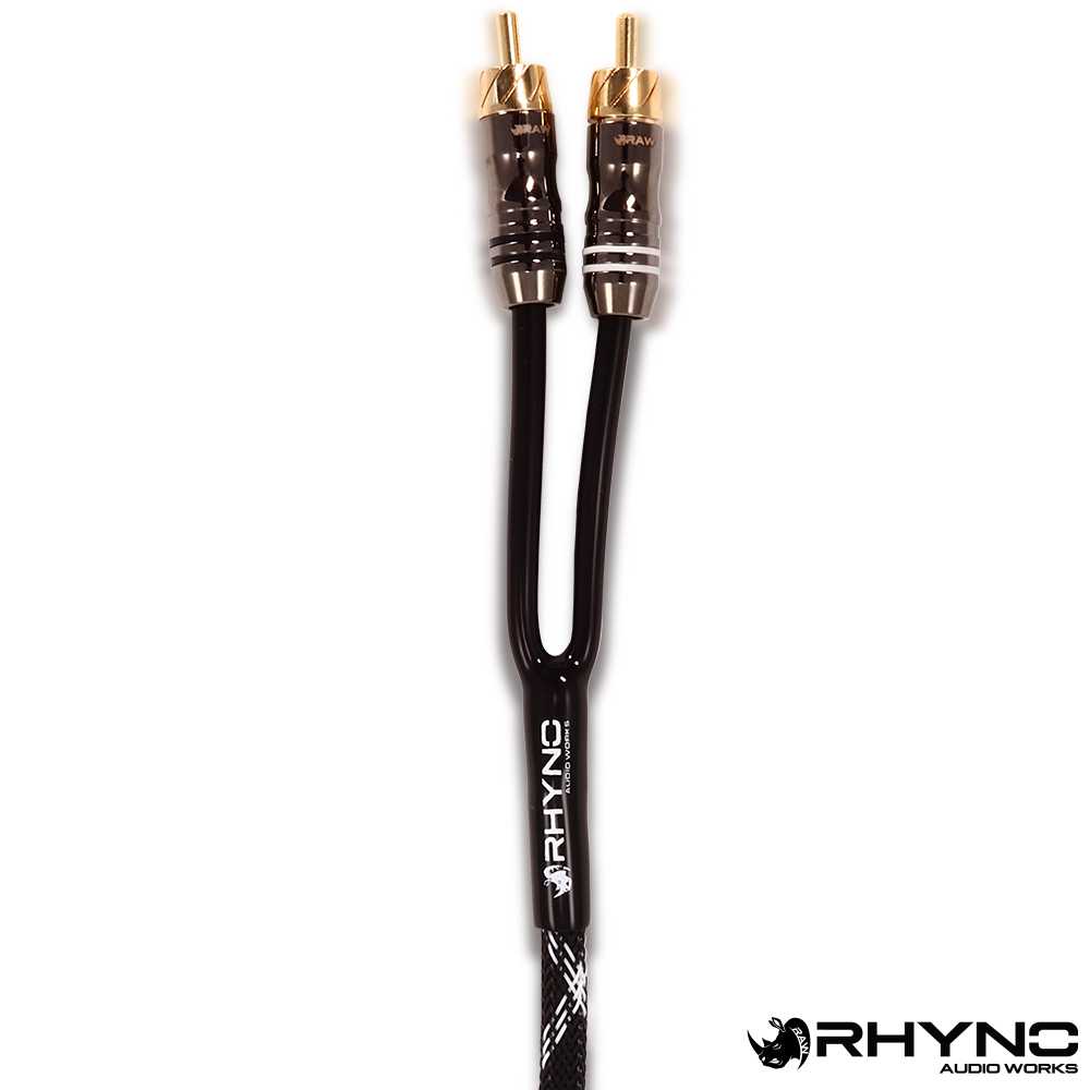 Rhyno 8000 Series Braided RCA Cables (Black)