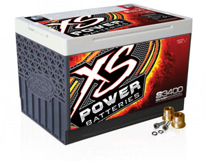 XS Power S3400 12V BCI Group 34 AGM Starting Battery, Max Amps 3,300A  CA: 1,000A