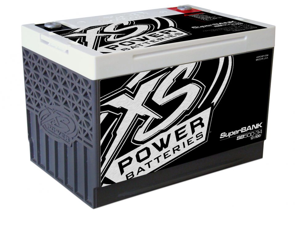 XS Power 12V Super Capacitor Bank, Group 34, Max Power 4,000W, 500 Farad