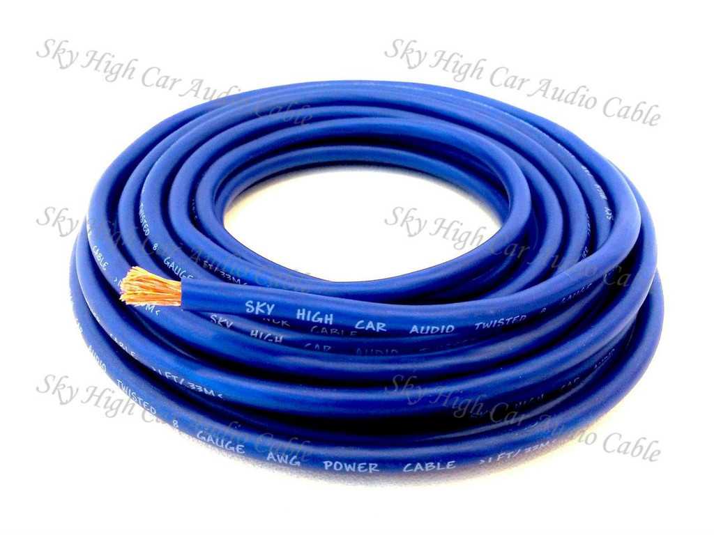 SHCA 8 Gauge Blue 250' OFC Power Cable - Open Box