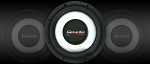 American Bass SL 10 Inch Slim Line 250w RMS SVC 4 Ohm Subwoofer