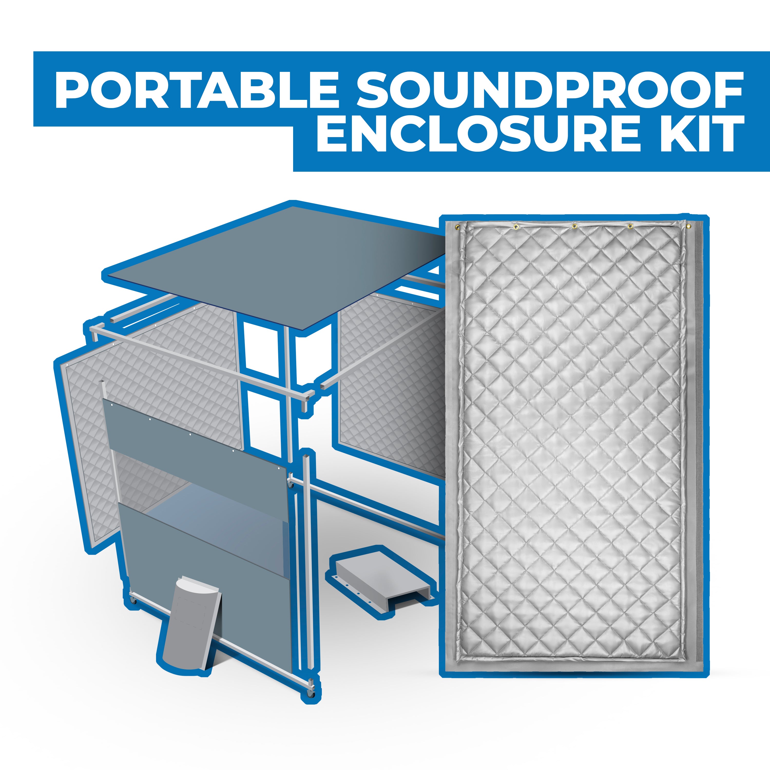 Quiet Quilt™ Portable Soundproof Enclosure