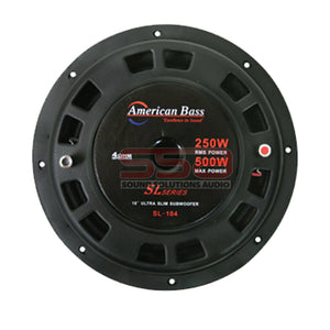 American Bass SL 10 Inch Slim Line 250w RMS SVC 4 Ohm Subwoofer