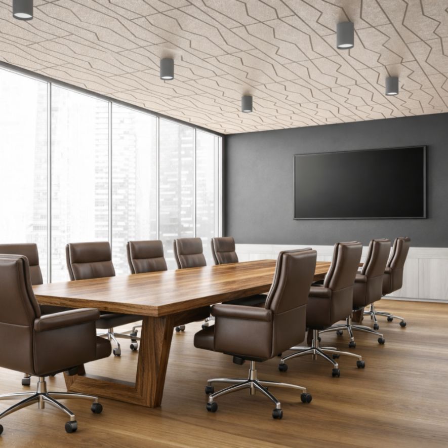 Timberwool™ Wood Fiber Engraved Acoustic Panels