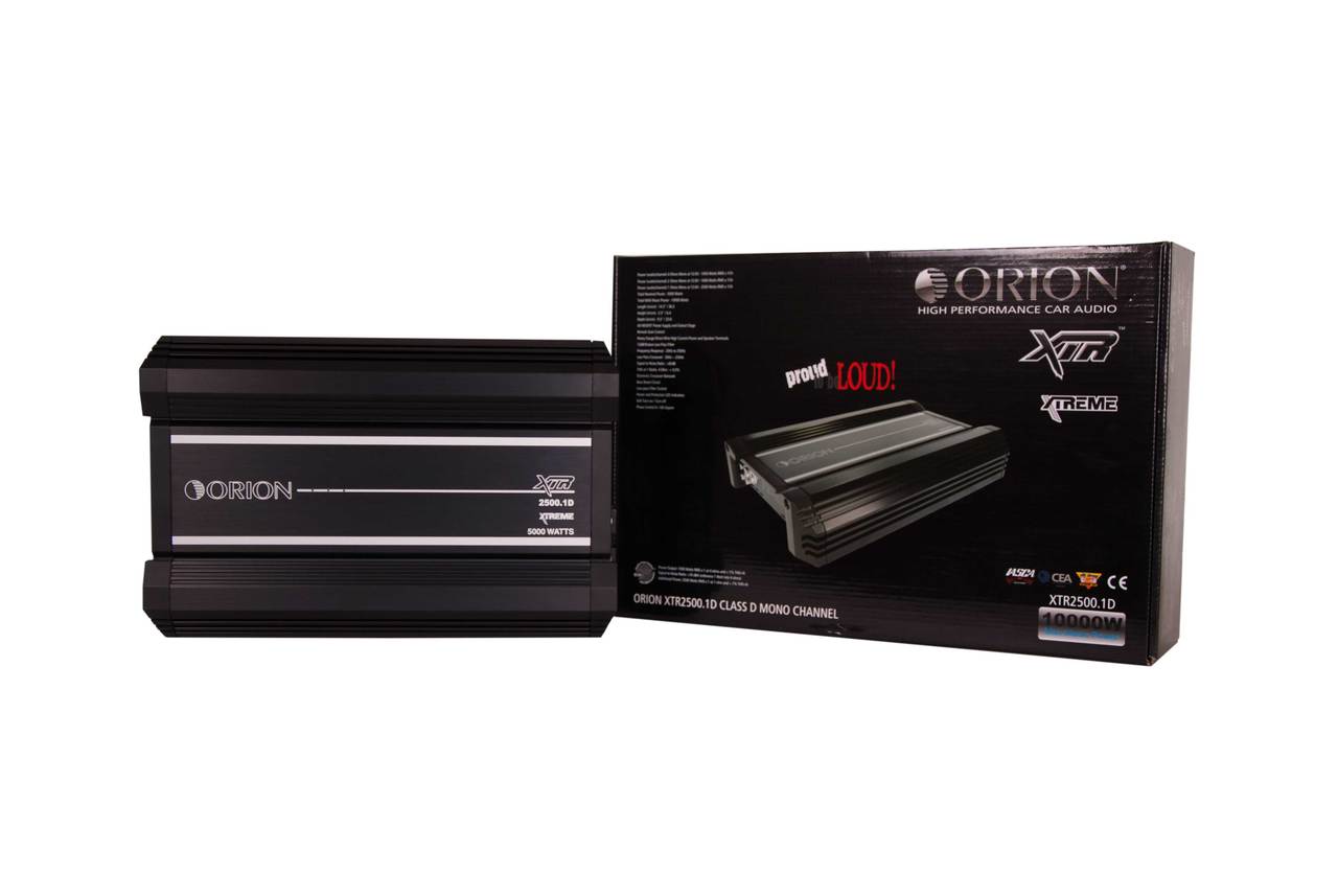 ORION XTR2500.1Dz XTR Series 2500W RMS 1-Channel Class-D Amplifier